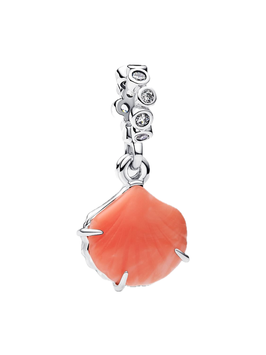 Coral Shell Double Dangle Charm