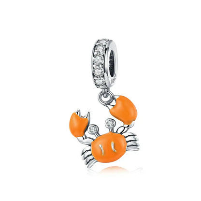Sunset Crab Dangle Charm