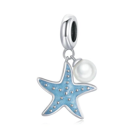 Starfish & Pearl Duo Charm Set