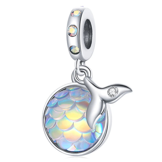 Ocean Fish Tail Scale Duo Dangle Charm