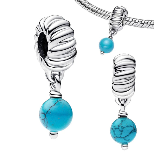 Turquoise Droplet Dangle Charm
