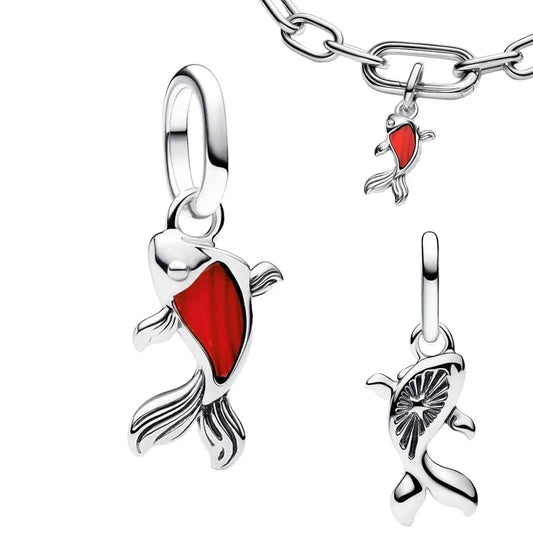 Red Koi Fish Dangle Charm