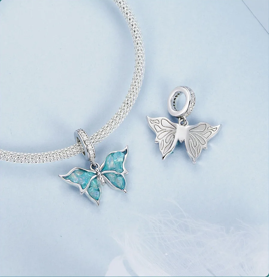 Sparkling Butterfly Charm