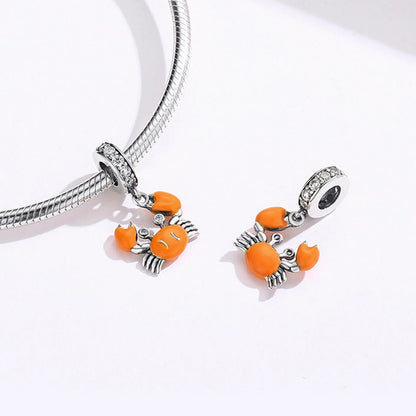 Sunset Crab Dangle Charm